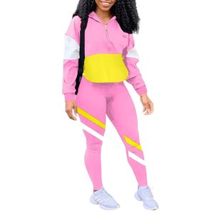 2025 coupe-vent deux pièces tenues pour femmes Jogging costumes décontracté survêtement survêtement survêtements à manches longues fermeture éclair ensembles assortis - Product Image 5