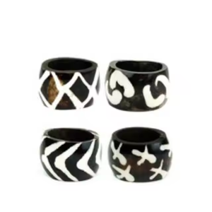 ห่วงใส่ผ้าเช็ดปากรูปเขาควายธรรมชาติอุปกรณ์เสริมสำหรับตกแต่งโต๊ะสำหรับงานปาร์ตี้ - Product Image 5