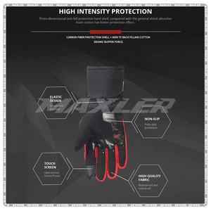 Gants de moto longs et courts en cuir haute durabilité pour femmes pour l'hiver avec un ajustement confortable - Product Image 4