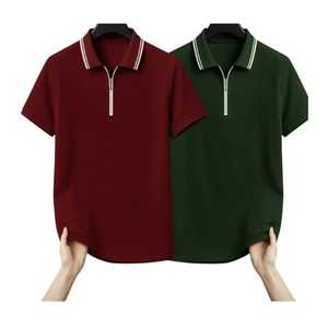 2025 OEM vente en gros coton graphique polos polo personnalisé surdimensionné tissus de haute qualité GSM 180/190/200/210/220 - Product Image 1