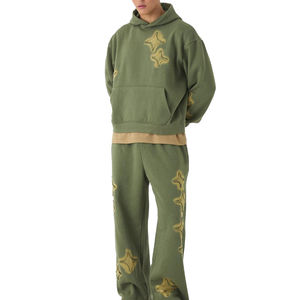 Conjunto de Chándal Deportivo de 2 Piezas para Hombre, Diseño Personalizado, Estilo Desgastado, Logotipo Personalizado de Alta Calidad, Estilo Vintage - Product Image 1