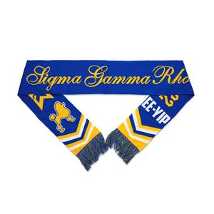 Bufanda Tejida de Algodón/Poliéster/Spandex de Sigma Gamma Rho, Accesorios de Moda, Color y Talla Personalizables, Duradera, Protección para Exteriores - Product Image 1