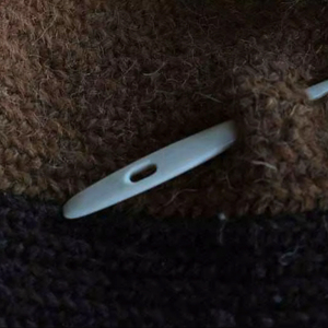 Aiguille à broder en corne de buffle, pointe fine, pour laine et fil, accessoire de couture durable pour le tufting et la couture - Product Image 1