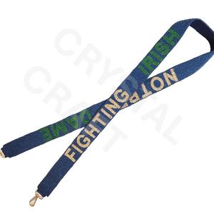 Sangle de sac à main en perles de forme et de conception personnalisées Sangles de sac en perles de rocaille en or blanc personnalisées pour sacs - Product Image 6