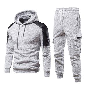 Chándales de algodón Ropa de hombre Entrenamiento Jogging Wear Servicio OEM Logotipo personalizado Pullover Con capucha Pantalones de manga completa Pantalones - Product Image 1