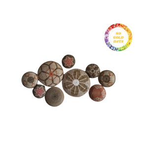 Tendance chaude panier décoration murale décoration plaque murale naturel Boho osier tenture murale jonc de mer - Product Image 6