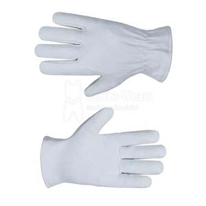 ถุงมือทำงานหนังแท้แบบสั่งทำพิเศษ พร้อมสายรัดข้อมือยืดหยุ่น ระบายอากาศได้ดี ป้องกันมือสำหรับคนขับรถ บริการ OME ขายส่ง - Product Image 3