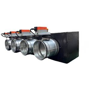 4-zone polyurethane <b>foam</b> plenum with 160 or 200 mm Lindab motorized dampers - Product Image 3