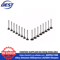 Kit de révision moteur complet : vilebrequin, bielle, segments de piston, chaîne de distribution, soupapes d'admission et d'échappement pour Hyundai Kia G4KJ 2.4L