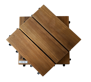 Dalles de terrasse en bois d'acacia vietnamien Viet Wood - Imperméables, antidérapantes, design contemporain, finition mate, installation facile, pour extérieur - Product Image 4