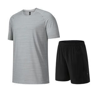 Ensemble 2 pièces Ensemble de vêtements de sport pour hommes Ensemble deux pièces pour le sport, le fitness et la course à pied, vente en gros 2025 - Product Image 4