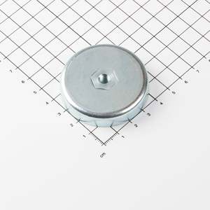Gripper piatto in ferrite con filettatura interna Ø50x10mm - Product Image 1