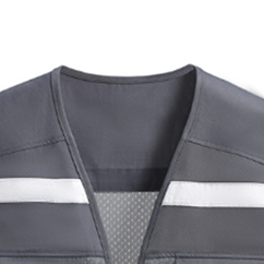 Nouveau gilet de sécurité réfléchissant de haute qualité avec logo personnalisé en gros pour hommes, vêtements d'extérieur décontractés d'automne - Product Image 5