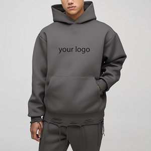 Prix de gros, sweat-shirts pour hommes, grande taille, tendance, surdimensionnés, style streetwear, hiver, broderie personnalisée, effet bouffant - Product Image 4