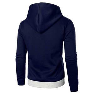 Men Pullover Breathable <b>Hoodies</b> Basics Cotton Blended Kangaroo Pocket Solid Color Kangaroo Pocket Casual Wear Twin Colour <b>Comfy</b> - Product Image 2