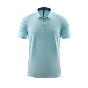 เสื้อโปโลผ้าฝ้ายเนื้อนิ่มระบายอากาศได้ดีมีโลโก้ของตัวเองสไตล์ถักแบบลำลองสีพื้น - Product Image 6