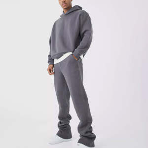 Survêtement décontracté et respirant sur mesure pour hommes Survêtement d'hiver surdimensionné en coton épais pour hommes - Product Image 1