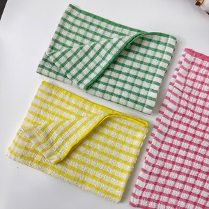 OEM ODM 100% algodón 28*40cm 28 gramos de secado rápido ecológico Terry tela textil para el hogar paños de limpieza multiusos de punto - Product Image 2