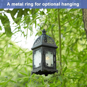 Candelabro de hierro marroquí antiguo, FAROL DE Metal hecho a mano para festivales de Navidad, bodas, uso doméstico, comerciantes instantáneos - Product Image 1