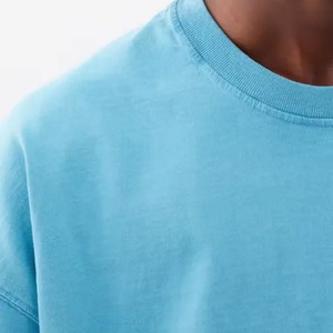 Crop Boxy Fit camiseta hombres camiseta de gran tamaño impresión personalizada camisetas personalizadas 100% algodón Boxy Fit camiseta fabricante precio caliente - Product Image 4