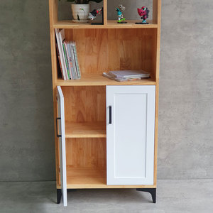 Modern Luxury Design Living Room Display Cabinet Wooden 60x30x170cm Glass Iron Legs Extendable <b>Storage</b> 5+ Compartments Indoor - Product Image 5