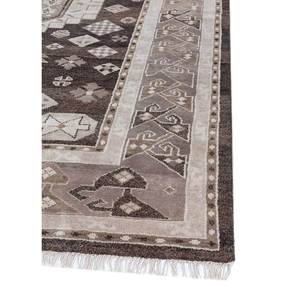 Savana Hand Knotted <b>Wool</b> Rugs Beige <b>Brown</b> Geometric for Home Living Hallway Entryway Rectangle Puzzle Styles Car - Product Image 4