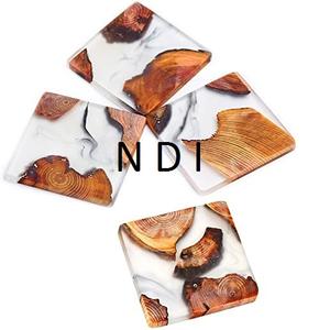 Ensemble de 4 dessous-de-verre pour tasses à thé au design artisanal, multi-usages, utilisables comme centres de table pour la salle à manger - Product Image 5