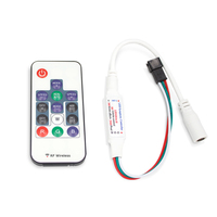 Mejor precio DC5V 24V SPI controlador de luz de píxeles RF 14Key Controlador LED de píxeles para WS2811WS2812B WS2813