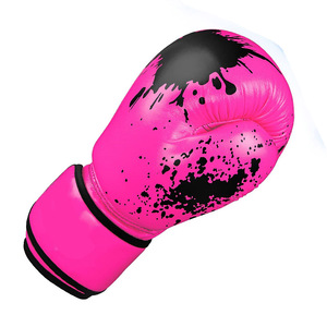 Vente chaude gants de boxe professionnels en cuir de vachette longue durée faits à la main véritable qualité imperméable à l'eau fermeture à lacets Martial - Product Image 2