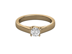 Anillo de Diamantes Personalizado de Fábrica, Anillo de Oro Amarillo de 18k, Anillo de Moissanita de 5mm y 2 Quilates, Anillo de Boda, Aniversario, Fiesta - Product Image 6