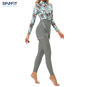 Modesto Muçulmano Swimwear All Black Burkinis Islam Maiô Biquíni Cobertura Completa Hijab Beachwear Swimwear Plus Size 3PCS - Product Image 4