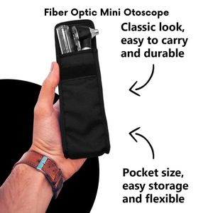 Mini otoscopio LED Alcance del oído Juego de instrumentos médicos eléctricos negros para exámenes precisos del oído - Product Image 6