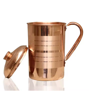 Jarra de cobre más vendida para usos, regalo de boda, decoración de cocina para el hogar, mesa de diseño lujoso, jarra de cobre decorativa hecha a mano - Product Image 4