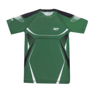 Camiseta Deportiva Green Hill 2023 Sublimada de Manga Corta con Protección UV, para MMA, en Nailon Verde Anti-UV - Product Image 5