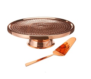 แท่นวางเค้กโลหะพร้อมหินอ่อนดีไซน์แบบแข็งสำหรับตกแต่งบ้านและงานเลี้ยงวันเกิดอุปกรณ์ทำเค้กคุณภาพสูง - Product Image 2