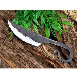 Couteaux Viking médiévaux en acier à haute teneur en carbone faits à la main forgés à la main avec gaine en cuir disponibles en ligne à la vente - Product Image 3