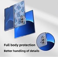Coque de téléphone portable S25 Ultra en PC rigide avec porte-cartes magnétique transparent à coins coupés et design imprimé personnalisable