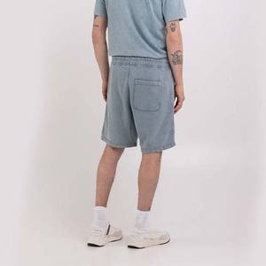 Short de jogging vintage délavé à l'acide pour homme en coton éponge français personnalisé avec broderie en détresse Applique Patch Style Streetwear - Product Image 4