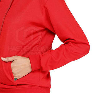 Tissu tricoté de meilleure qualité du fabricant pakistanais col à capuche haut pull-over sweat à capuche d'hiver grande taille vêtements décontractés pour femmes - Product Image 2