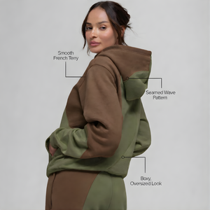 เสื้อฮู้ดดี้โอเวอร์ไซส์ทรงบ็อกซ์ฟิต ยี่ห้อ EHri Wholesale รุ่น Unisex ผ้าฝ้ายเฟรนช์เทอร์รี่ 100% พรีเมียม ล้างสีแบบแอซิดวอช สองสี  บุซับในสำหรับฤดูหนาว หนัก 400 GSM - Product Image 1