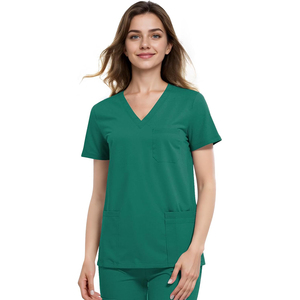 Ensembles d'uniformes de gommage d'hôpital médical unisexe costumes de gommage d'allaitement en coton Spandex personnalisés pour les médecins et les infirmières - Product Image 1