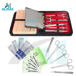 Nuevo kit completo de práctica de sutura con almohadillas de sutura de silicona, kit de entrenamiento de herramientas de sutura para entrenamiento médico instrumento médico - Product Image 3