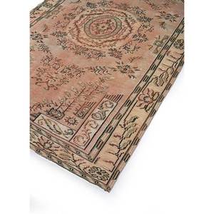 Tapis en laine noués à la main de grande taille, style vintage, motif médaillon rouge et orange, pour salon ou couloir - Pae-3263 - Product Image 2