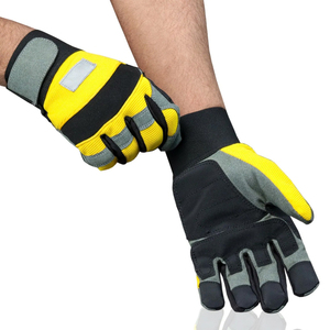 Wholesale Heavy Duty Mechanic <b>Gloves</b> XL Safety <b>Gloves</b> Customizable Protection Reinforced Leather Palm <b>Anti</b> <b>Cut</b> Working <b>Gloves</b> - Product Image 1