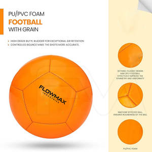 Balón de fútbol cosido a máquina de cuero de alta calidad Balón de fútbol cosido a máquina MOQ bajo - Product Image 4