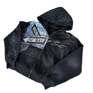 Sweat à capuche en molleton 100% coton de qualité supérieure, tissu doux et respirant, coupe classique, idéal pour l'été et le quotidien, look décontracté et élégant, avec poches. - Product Image 2