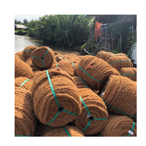 Corde en fibre de coco naturelle écologique faite à la main à partir de coque de noix de coco pour l'emballage de jardin d'artisanat agricole - Product Image 5