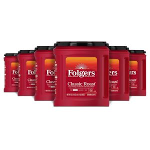 Café moulu Folgers Classic Roast, torréfaction moyenne, 33,7 oz. Boîte de conserve (lot de 6) - Product Image 4