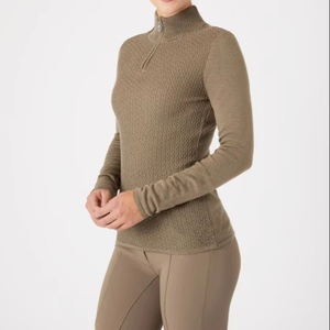 Premium slim tailored womens riding sweaters breathable <b>equestrian</b> style reinforced stitching comfortable women sweaters - Product Image 1