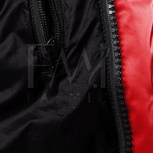 แจ็กเก็ตปลาปักเป้าสำหรับผู้หญิงคลาสสิกแขนยาวซิปขึ้นสตรีทแวร์หนังแกะสีตามสั่งถักผ่านกรรมวิธี - Product Image 6